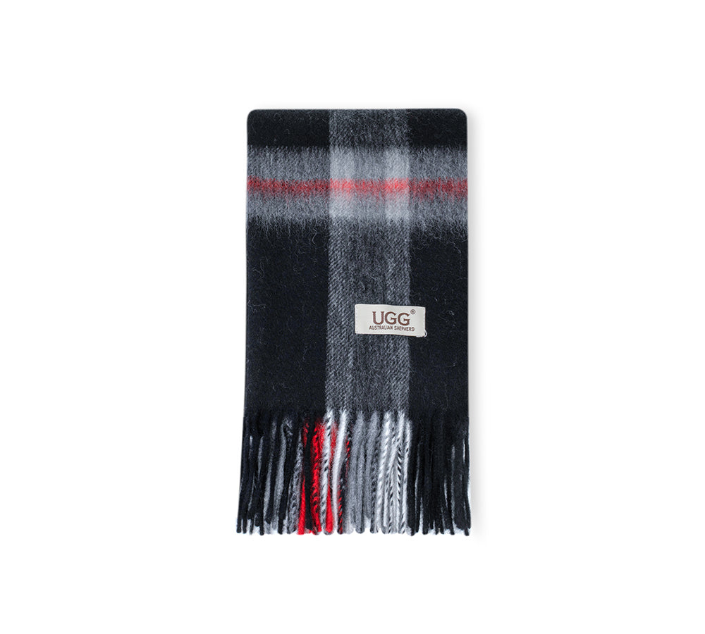 AUSTRALIAN SHEPHERD® 100% Wool Check Solara Scarf UGG AUSTRALIAN SHEPHERD