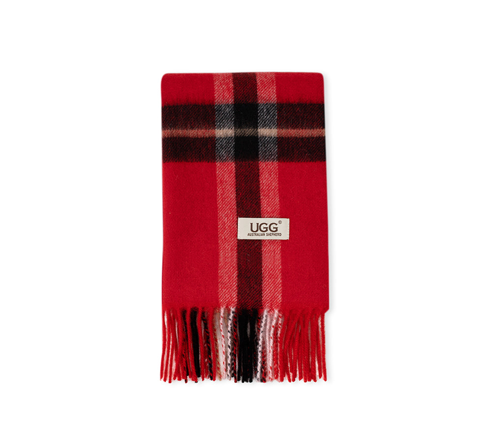 AUSTRALIAN SHEPHERD® 100% Wool Check Solara Scarf UGG AUSTRALIAN SHEPHERD