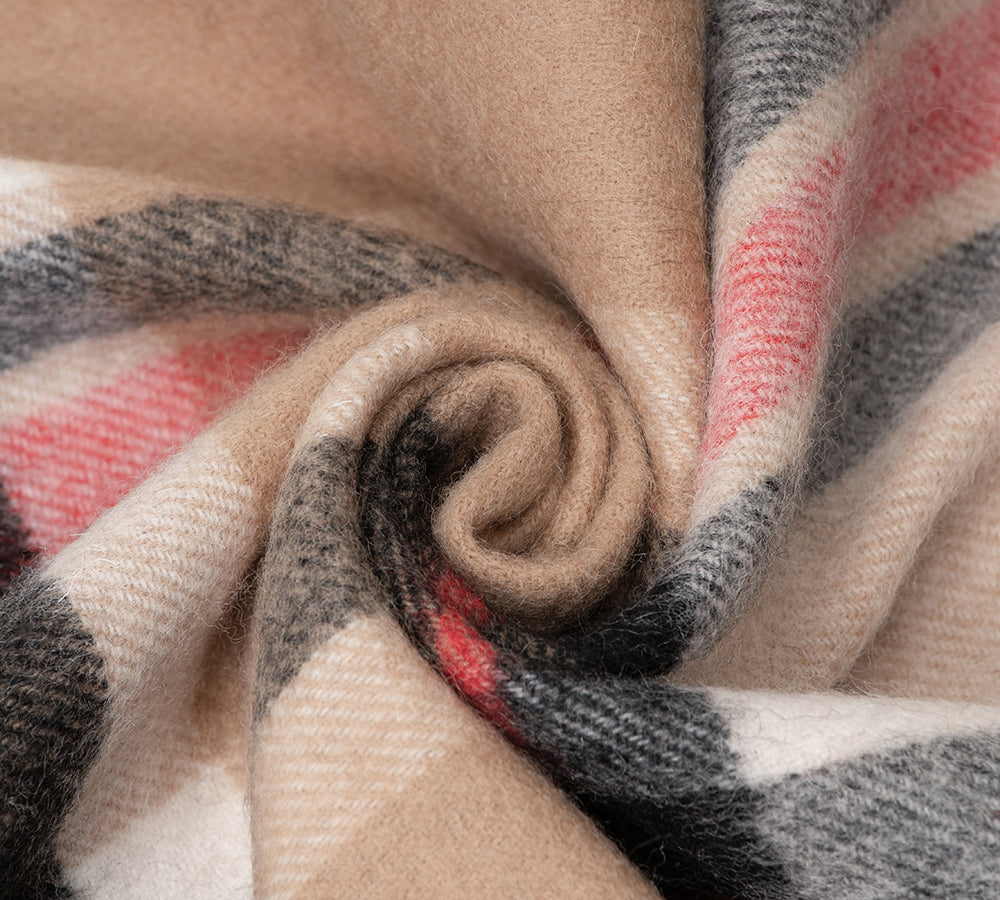 AUSTRALIAN SHEPHERD® 100% Wool Check Solara Scarf UGG AUSTRALIAN SHEPHERD