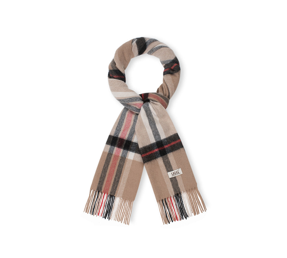 AUSTRALIAN SHEPHERD® 100% Wool Check Solara Scarf UGG AUSTRALIAN SHEPHERD