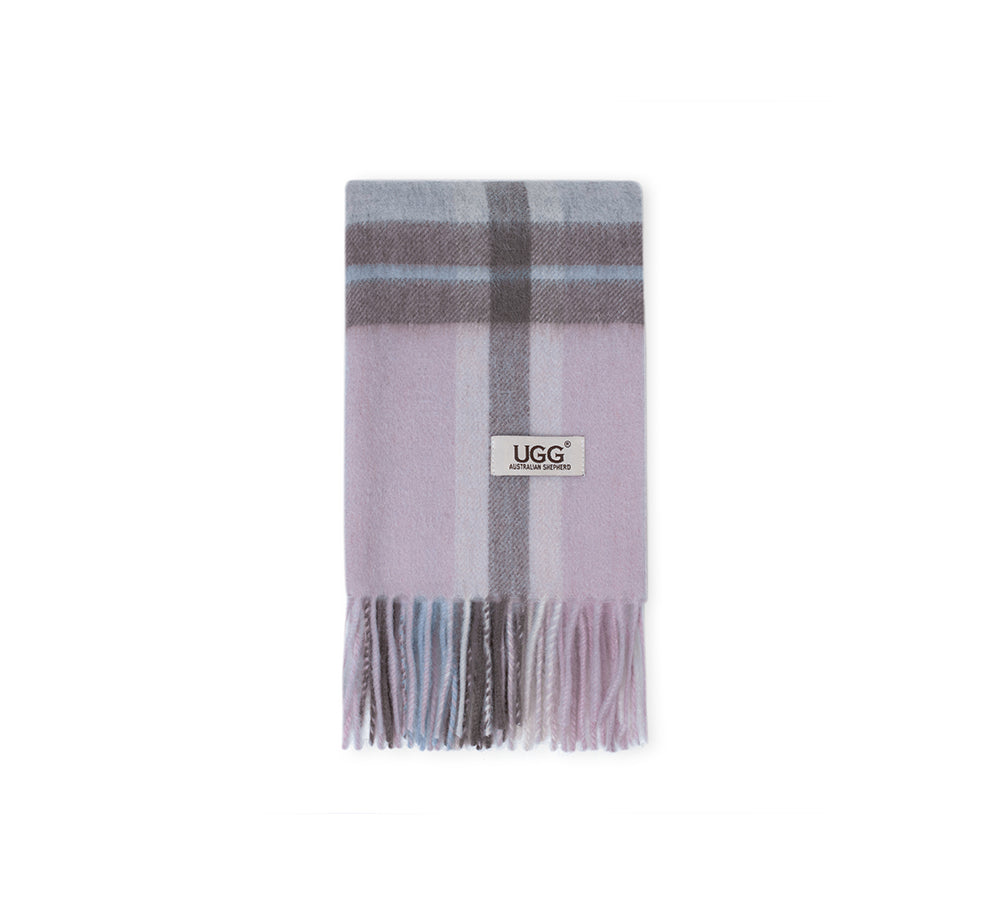 AUSTRALIAN SHEPHERD® 100% Wool Check Solara Scarf UGG AUSTRALIAN SHEPHERD