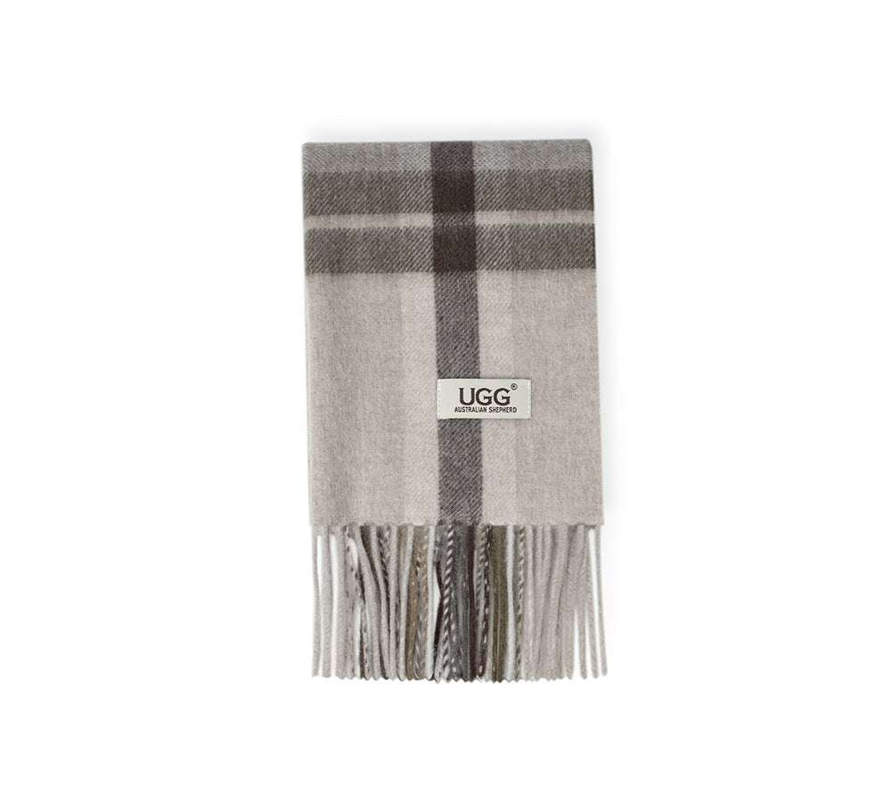 AUSTRALIAN SHEPHERD® 100% Wool Check Solara Scarf UGG AUSTRALIAN SHEPHERD