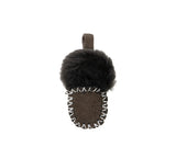 EVERAU® UGG Slippers Sheepskin Wool Popo Moccasin Keyrings