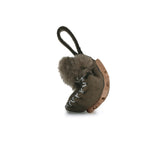 EVERAU® UGG Slippers Sheepskin Wool Popo Moccasin Keyrings