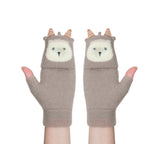 EVERAU® Fingerless Ultra Plush Knit Ewe Gloves