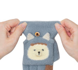 EVERAU® Fingerless Ultra Plush Knit Ewe Gloves