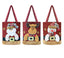 EVERAU® Christmas Reindeer Snowman Santa Tote Bag Berry