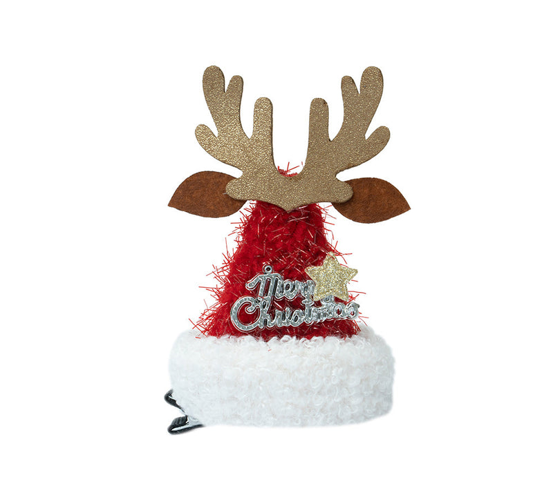 🎁 EVERAU® Christmas Reindeer Santa Hat Clip (100% off) EVERAU