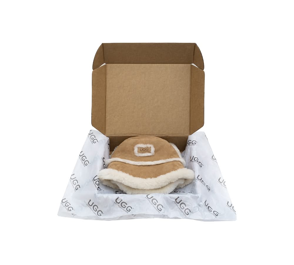 AUSTRALIAN SHEPHERD® Fluffy Sheepskin Wool Bucket Stacea Hat (Copy) UGG AUSTRALIAN SHEPHERD