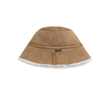 AUSTRALIAN SHEPHERD® Fluffy Sheepskin Wool Bucket Patchwork Hat