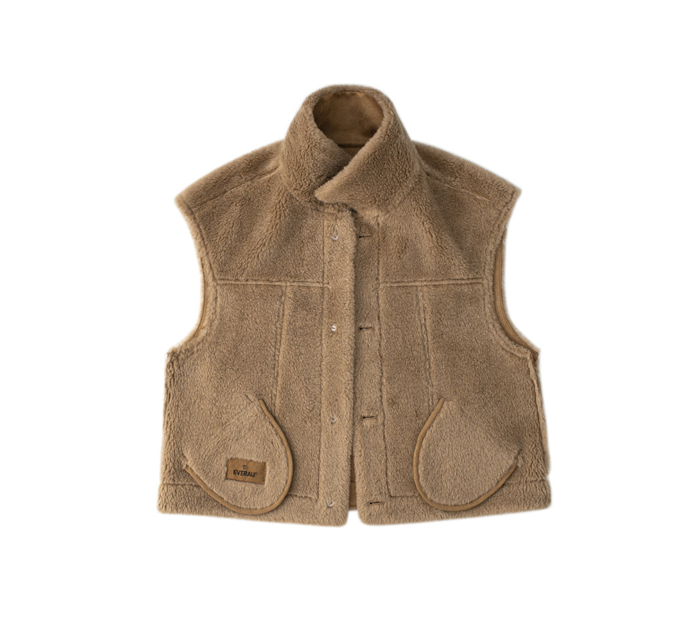 EVERAU® Fluffy Sleeveless Vest Warda