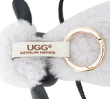 AUSTRALIAN SHEPHERD® Fluffy Sheepskin Wool Sheep Keyrings