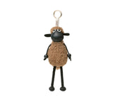 AUSTRALIAN SHEPHERD® Fluffy Sheepskin Wool Sheep Keyrings