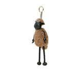 AUSTRALIAN SHEPHERD® Fluffy Sheepskin Wool Sheep Keyrings