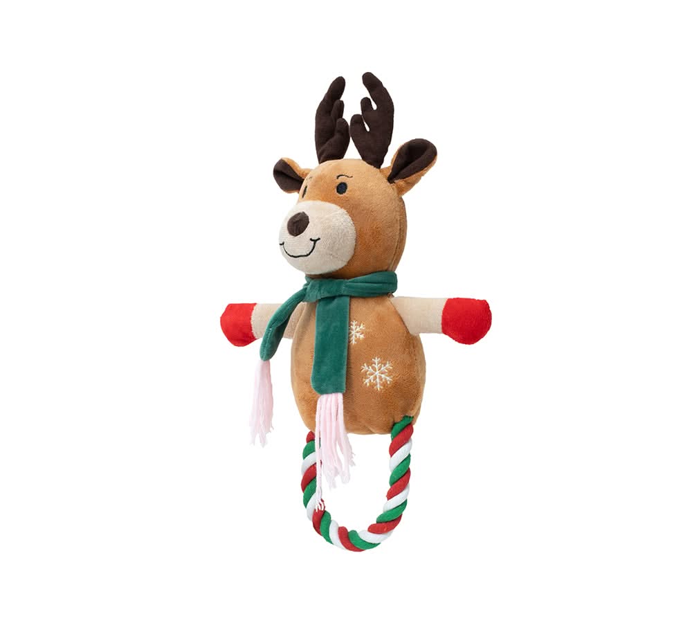 Pet Christmas Reindeer Chewers and Gift Bag