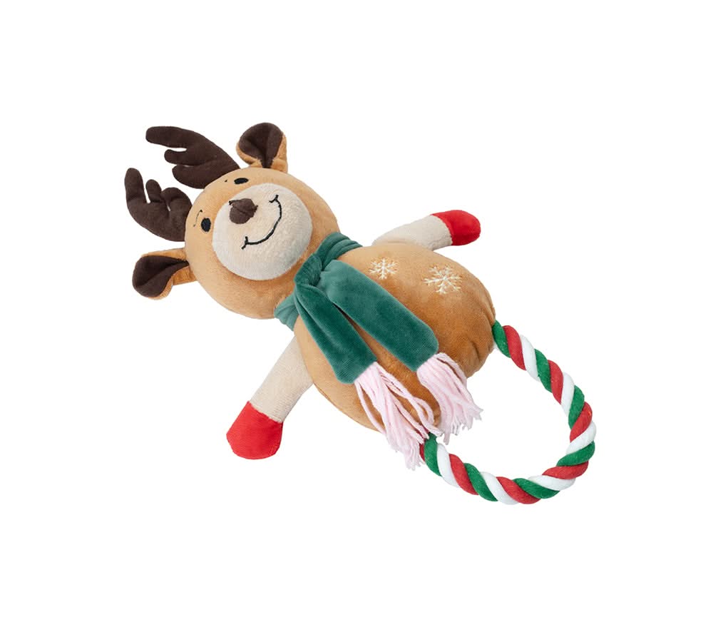 Pet Christmas Reindeer Chewers and Gift Bag