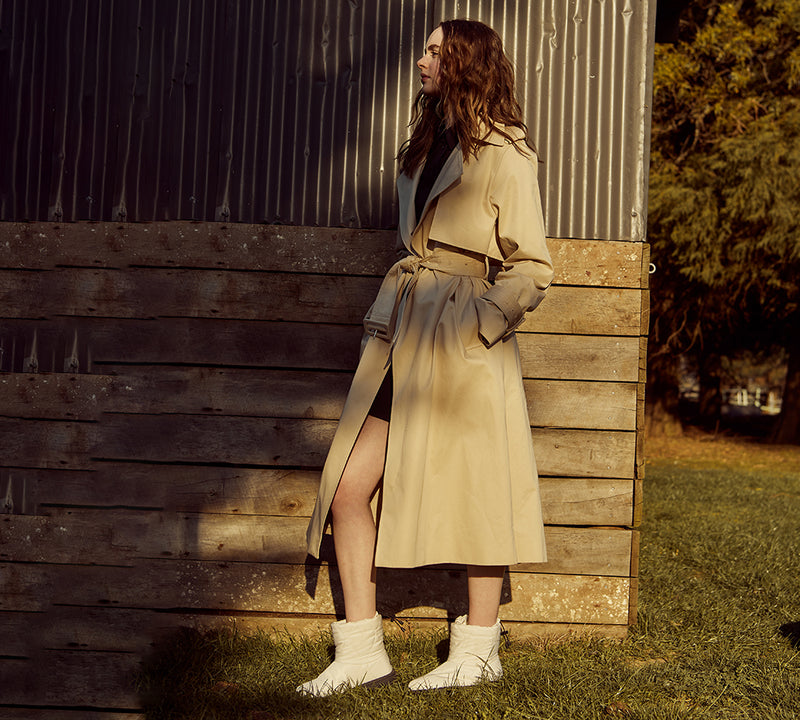 EVERAU® UGG Boots Women Sheepskin Wool Waterproof Drawstring Sonita - UGG EXPRESS