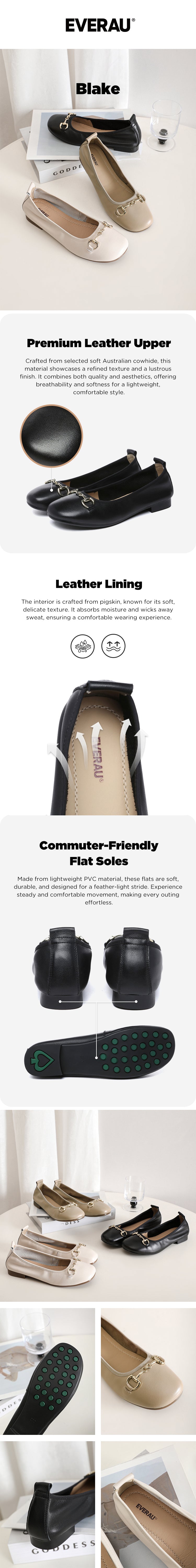 EVERAU® Women Ballet Flats Blake