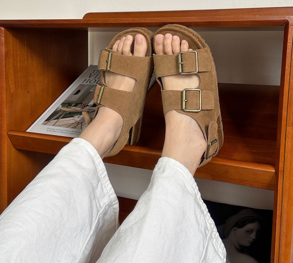 EVERAU® Adjustable Straps Embossed Slingback Summer Sandals Layne - UGG EXPRESS
