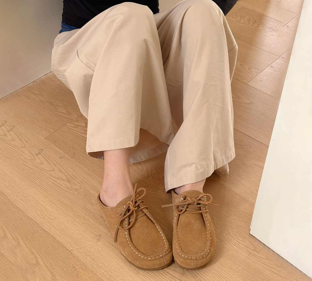 EVERAU® Slippers Suede Casual Slip On Yancy EVERAU
