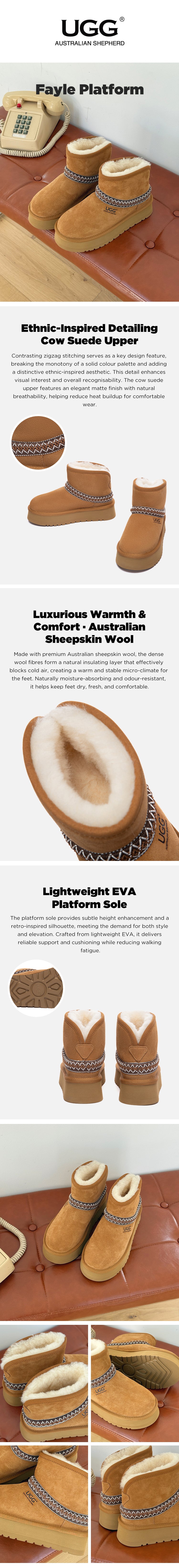 AUSTRALIAN SHEPHERD® UGG Boots Platform Fayle