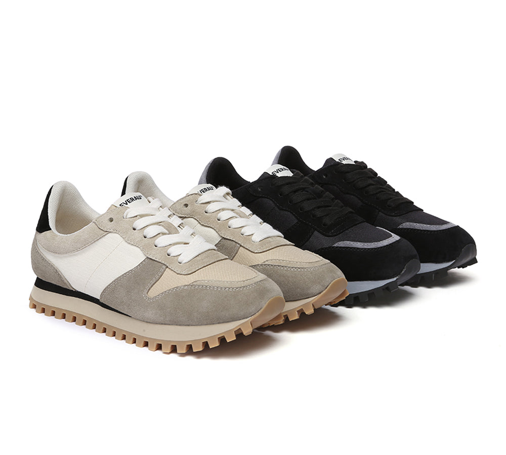 EVERAU® Leather Chunky Sneakers Etta