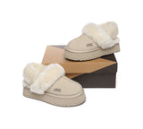 AUSTRALIAN SHEPHERD® UGG Slippers Women Removable Wool Strap Slingback Platform Musa - UGG EXPRESS