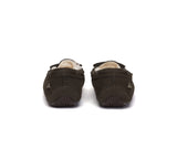 EVERAU® UGG Slippers Women Sheepskin Wool Bow Moccasins Pommie EVERAU