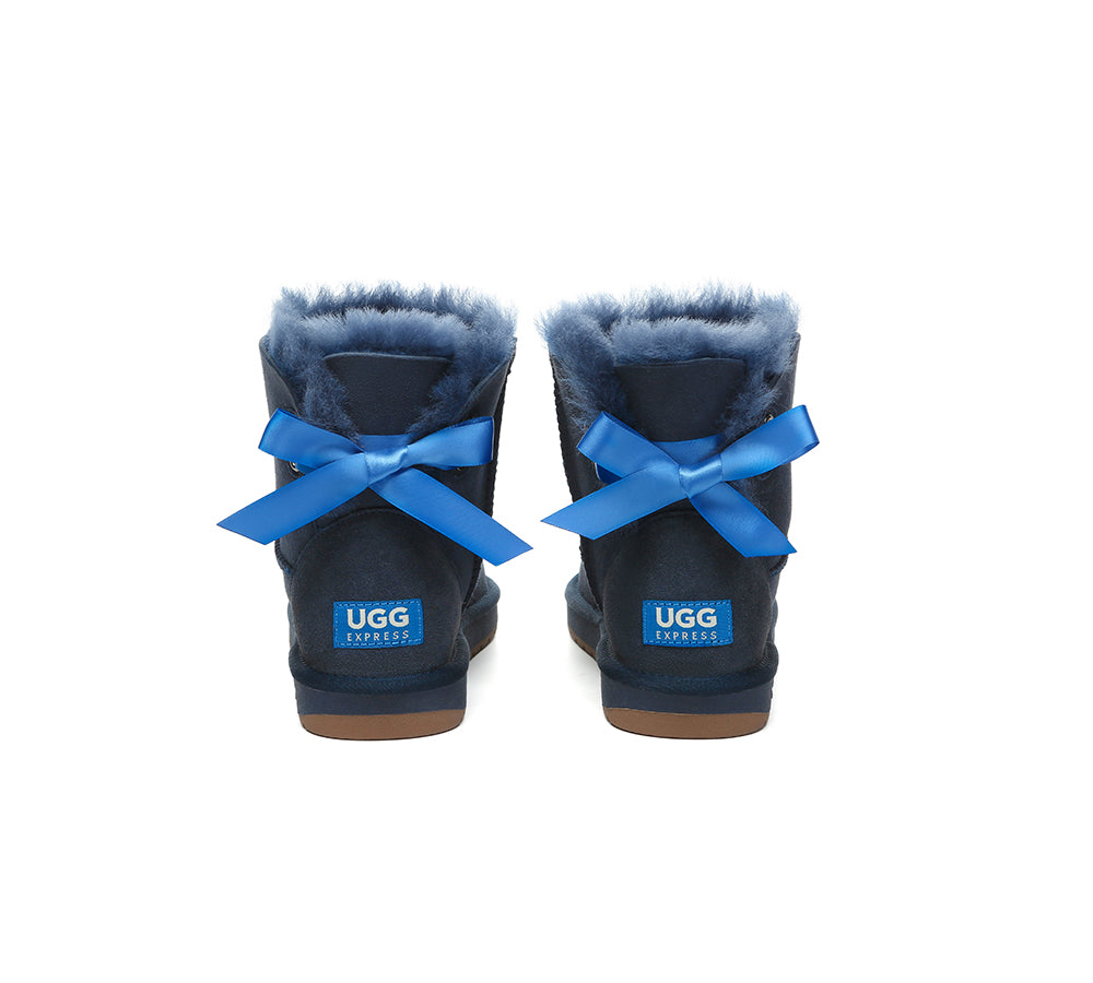 UGG EXPRESS® Beyond Blue UGG Boots Mini Back Bow