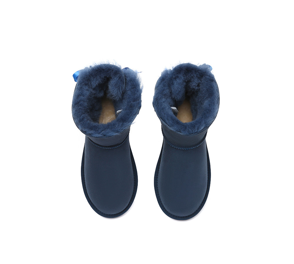 UGG EXPRESS® Beyond Blue UGG Boots Mini Back Bow