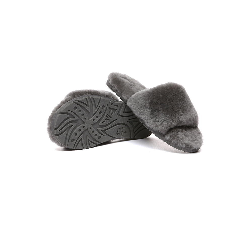 EVERAU® UGG Women Fluffy Slides Nala