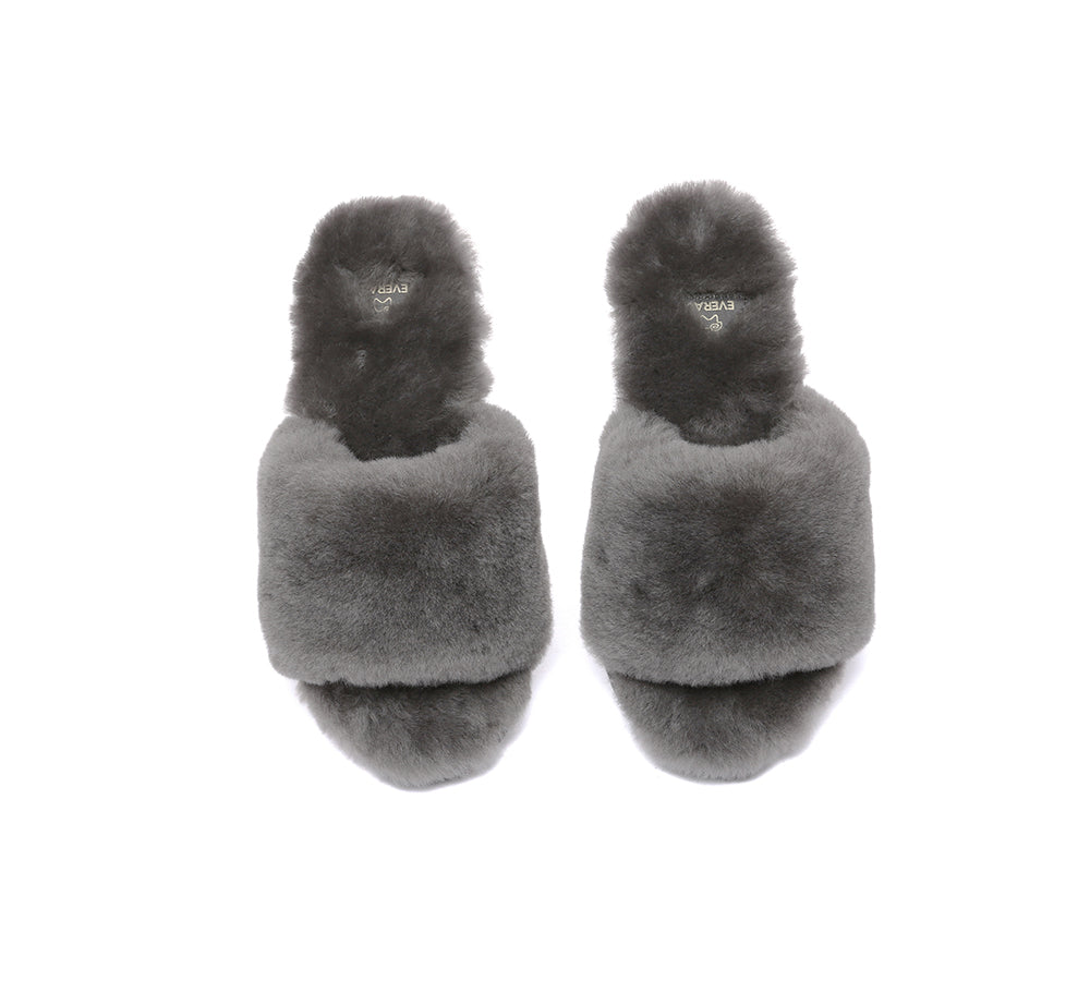 EVERAU® UGG Women Fluffy Slides Nala