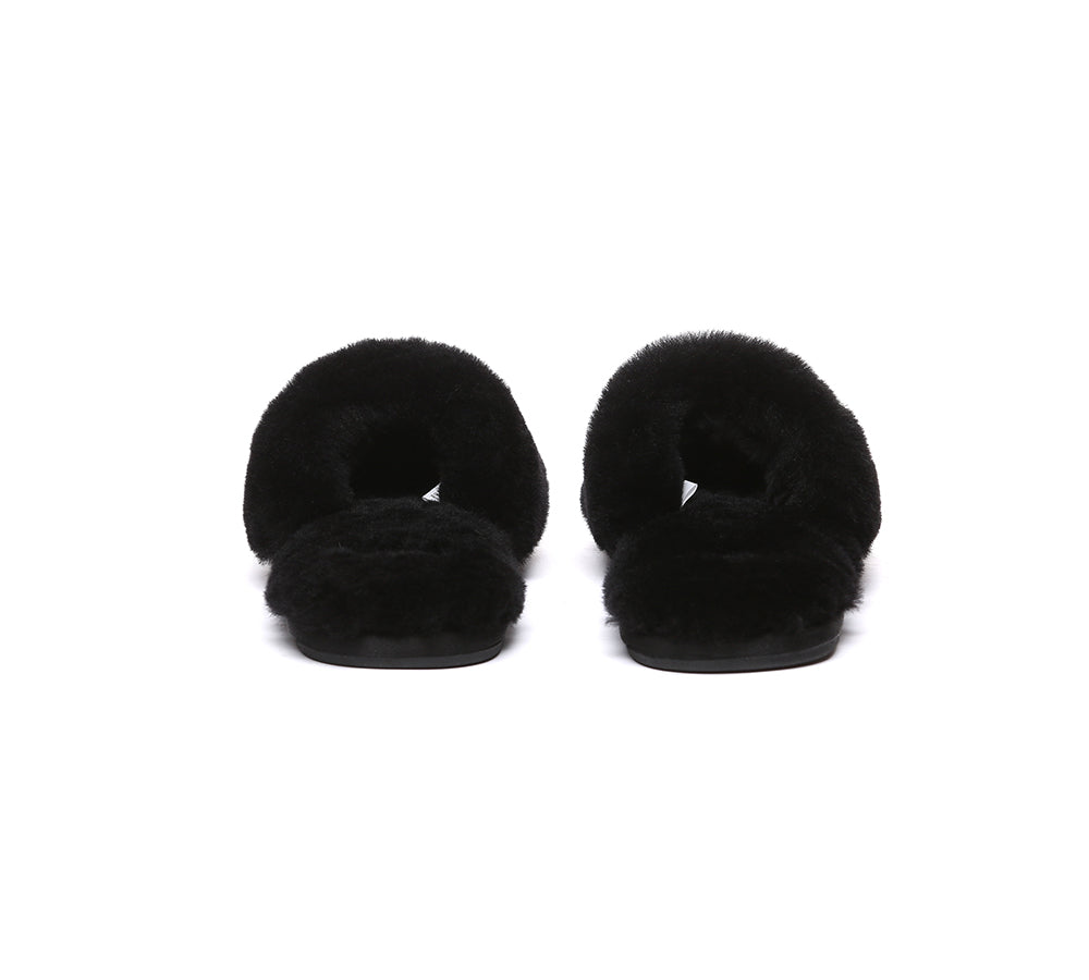 EVERAU® UGG Women Fluffy Slides Nala