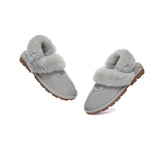 AUSTRALIAN SHEPHERD® UGG Slippers Women Removable Wool Fluffy Strap Slingback Waffle - UGG EXPRESS