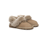 AUSTRALIAN SHEPHERD® UGG Slippers Women Removable Wool Fluffy Strap Slingback Waffle - UGG EXPRESS