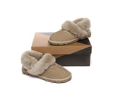 AUSTRALIAN SHEPHERD® UGG Slippers Women Removable Wool Fluffy Strap Slingback Waffle - UGG EXPRESS