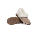 AUSTRALIAN SHEPHERD® UGG Slippers Women Removable Wool Fluffy Strap Slingback Waffle - UGG EXPRESS