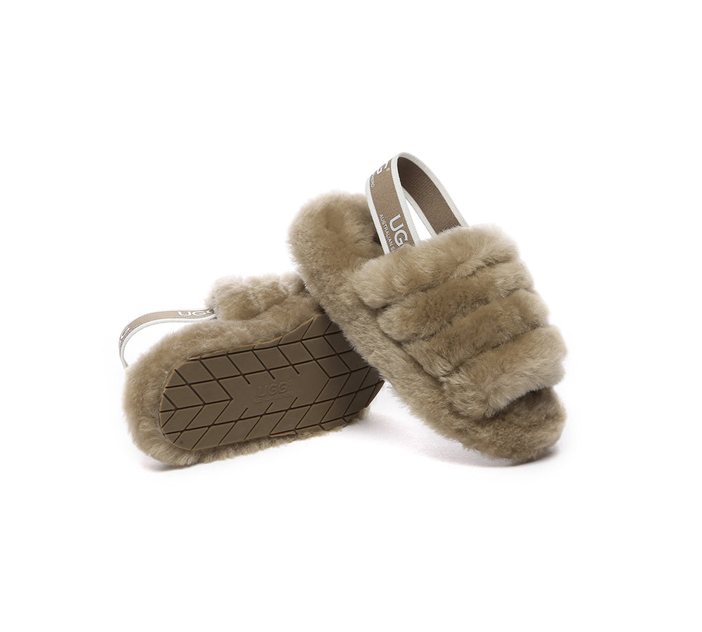 AUSTRALIAN SHEPHERD® UGG Kids Fluffy Slides Puffy UGG AUSTRALIAN SHEPHERD