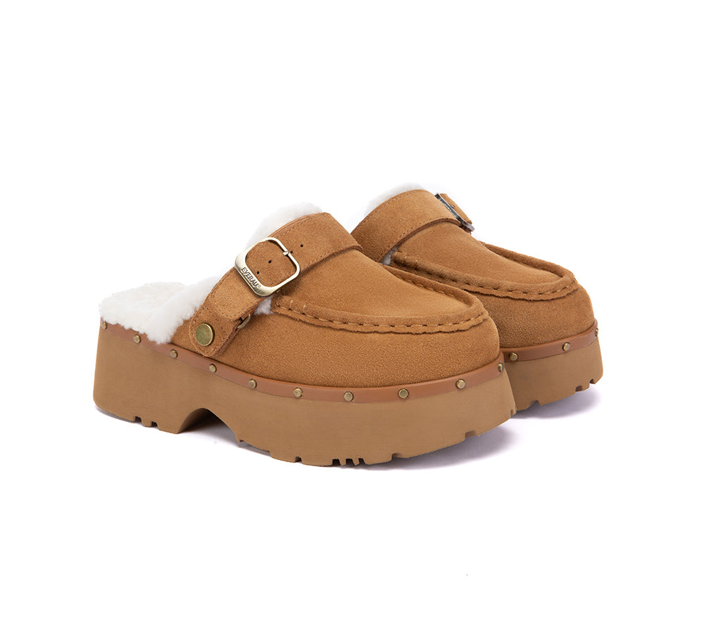 EVERAU® UGG Slippers Platform Merova Stud EVERAU