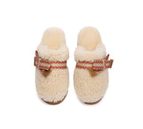 AUSTRALIAN SHEPHERD® UGG Slippers Women Sheepskin Wool Bow Platform Cecil UGG AUSTRALIAN SHEPHERD