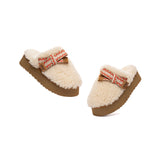 AUSTRALIAN SHEPHERD® UGG Slippers Women Sheepskin Wool Bow Platform Cecil UGG AUSTRALIAN SHEPHERD