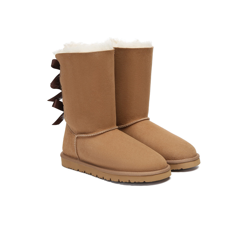 AUSTRALIAN SHEPHERD® UGG Boots Women Tall Back Bow