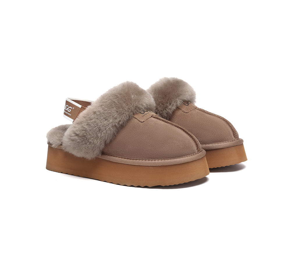 AUSTRALIAN SHEPHERD® 2-Way Style UGG Slippers Women Platform Suzie