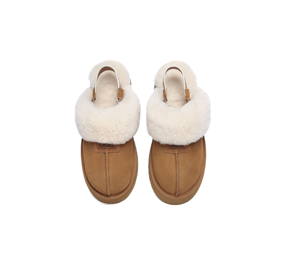 AUSTRALIAN SHEPHERD® 2-Way Style UGG Slippers Women Platform Suzie