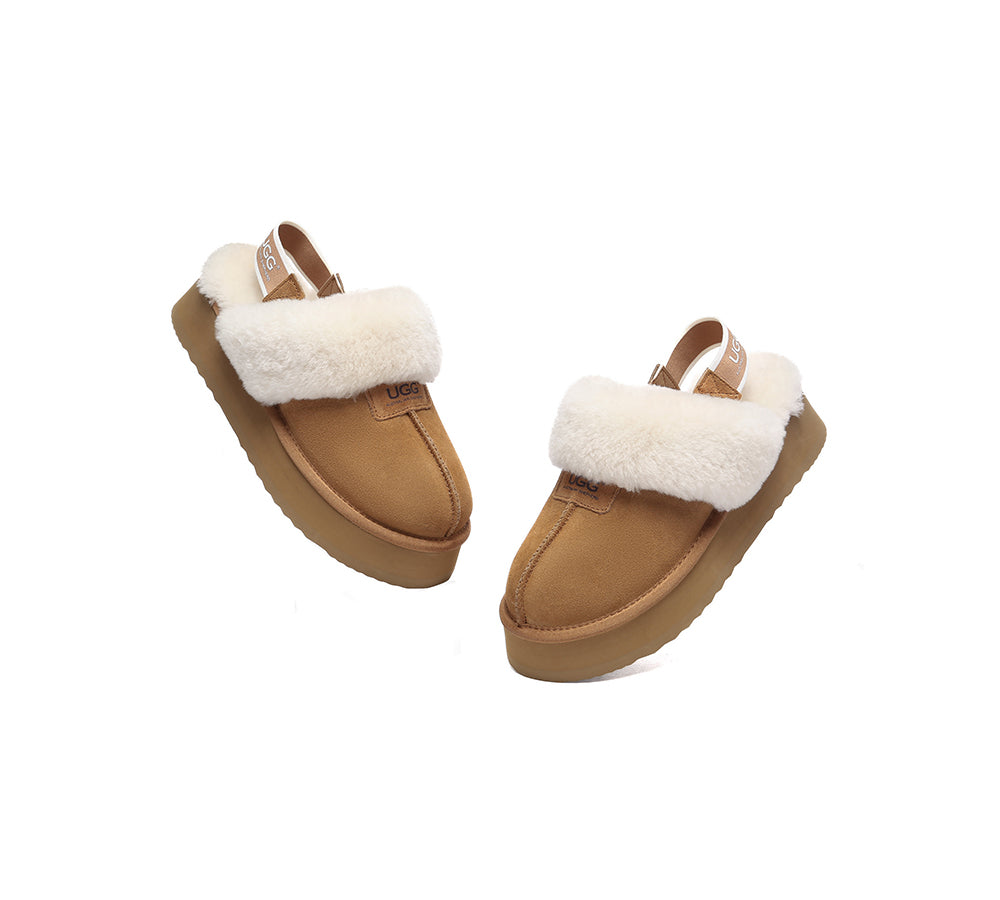 AUSTRALIAN SHEPHERD® 2-Way Style UGG Slippers Women Platform Suzie