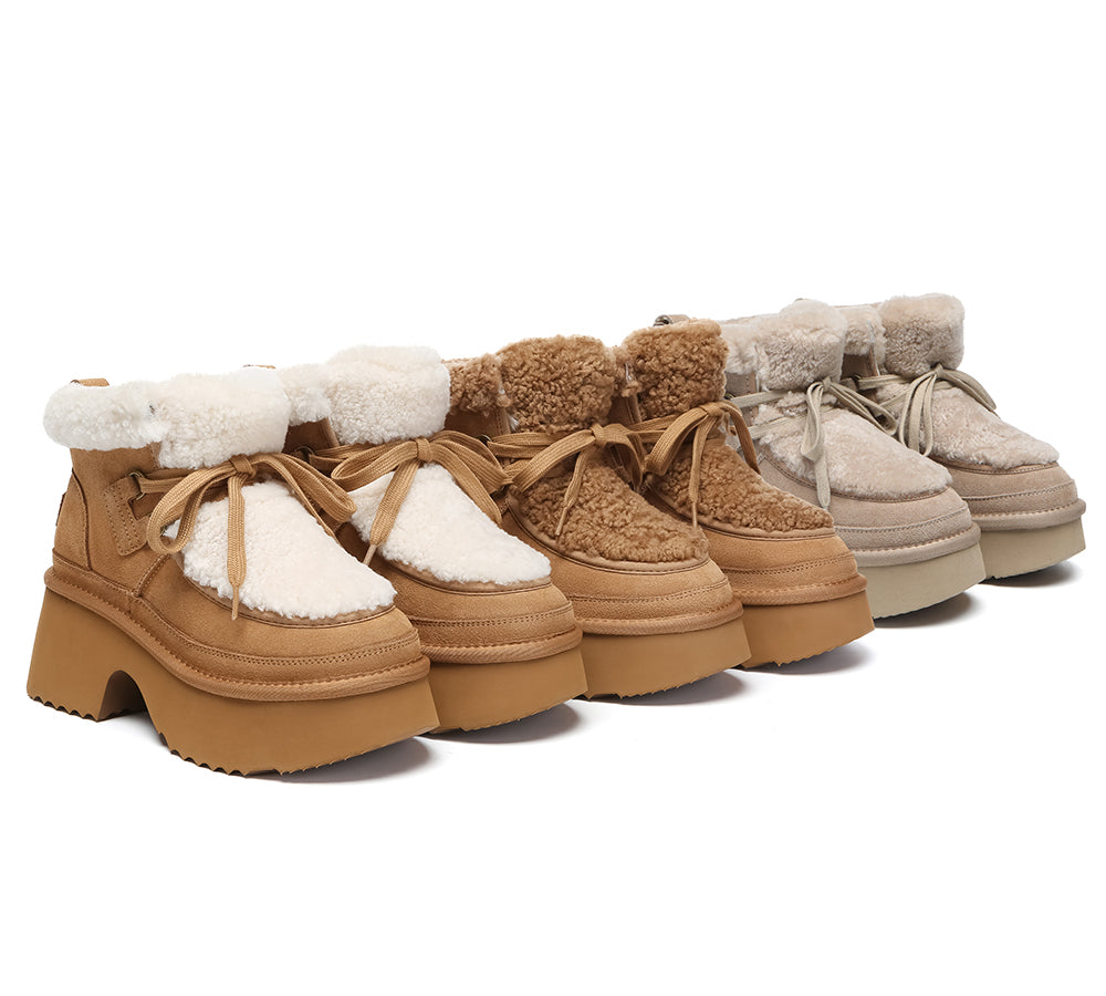 AUSTRALIAN SHEPHERD® UGG Boots Women Chunky Platform Bumpy