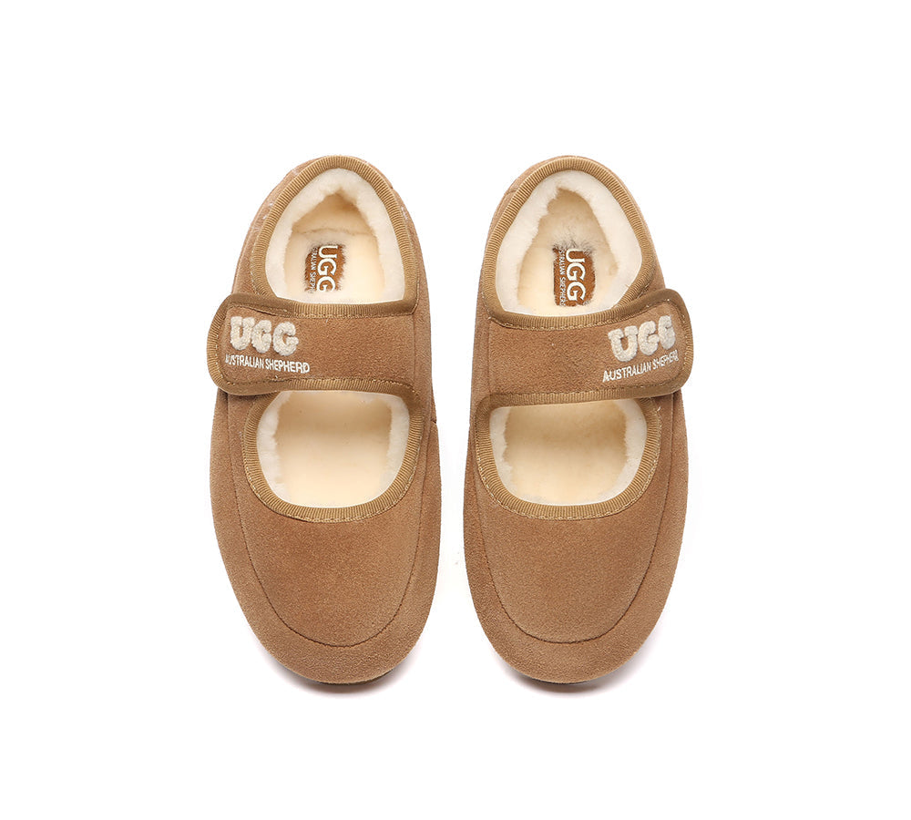AUSTRALIAN SHEPHERD® UGG Slippers Sheepskin Wool Adjustable Strap Velvi UGG AUSTRALIAN SHEPHERD