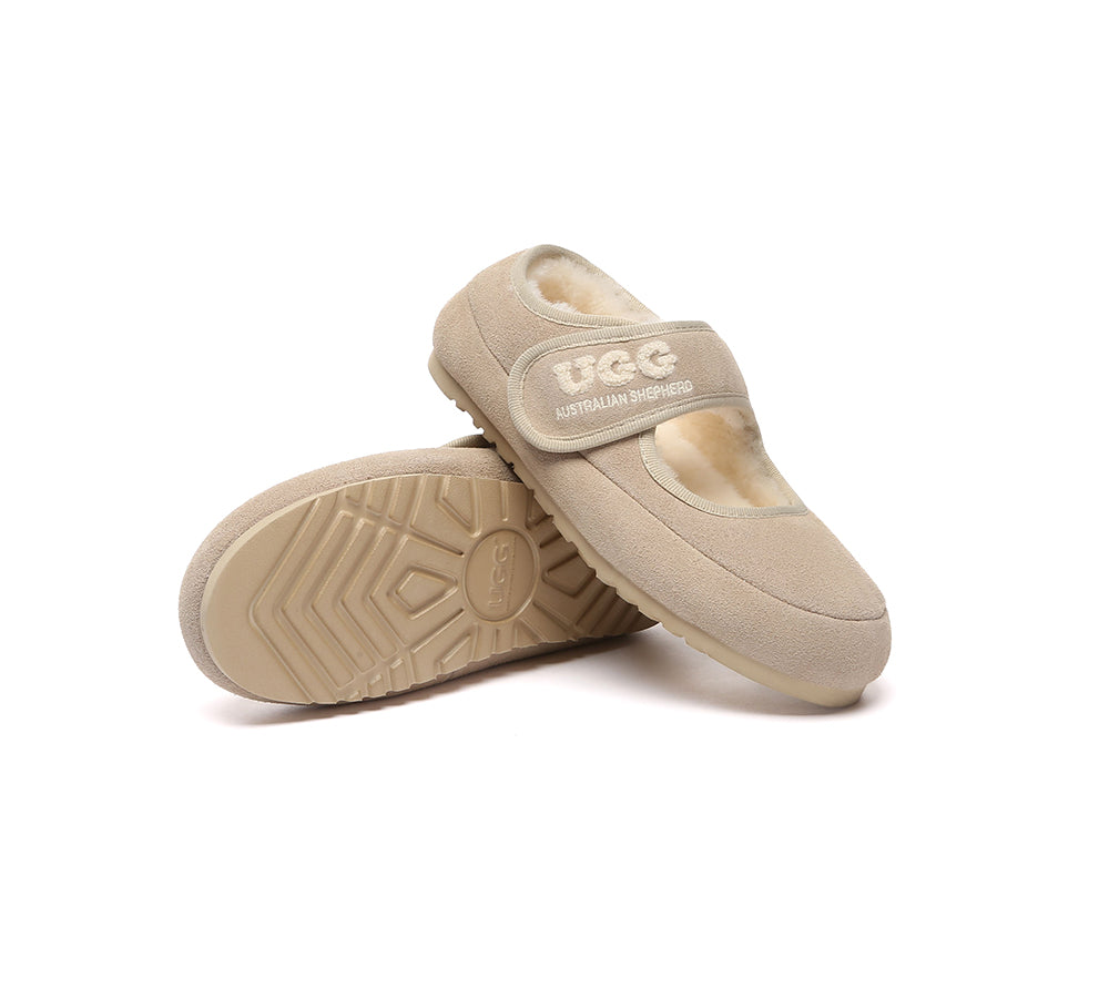 AUSTRALIAN SHEPHERD® UGG Slippers Sheepskin Wool Adjustable Strap Velvi UGG AUSTRALIAN SHEPHERD
