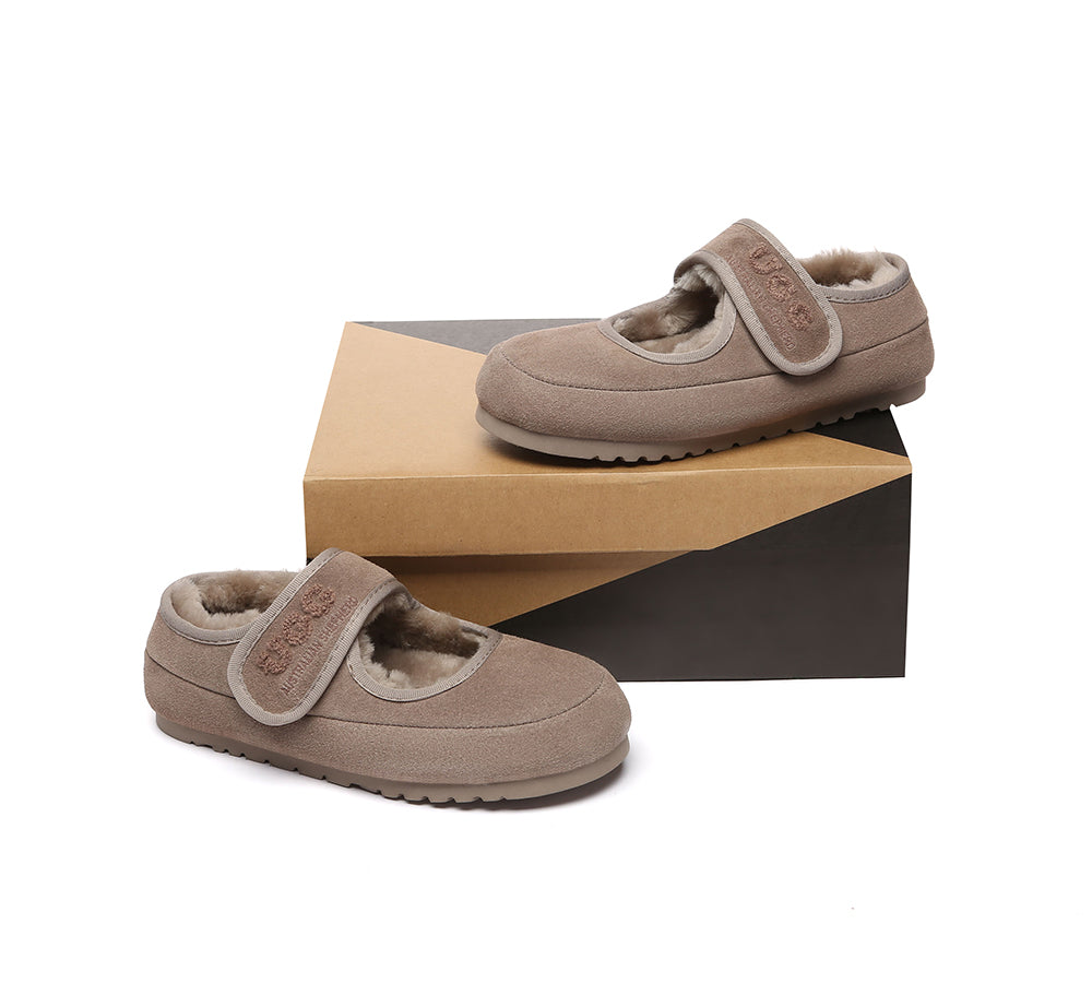 AUSTRALIAN SHEPHERD® UGG Slippers Sheepskin Wool Adjustable Strap Velvi UGG AUSTRALIAN SHEPHERD