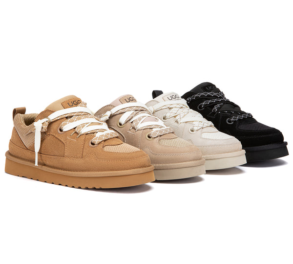 AUSTRALIAN SHEPHERD® UGG Sneakers Unisex Leather Lace Up Branor